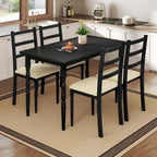 Table à manger rectangulaire de style ferme avec colonnes romaines