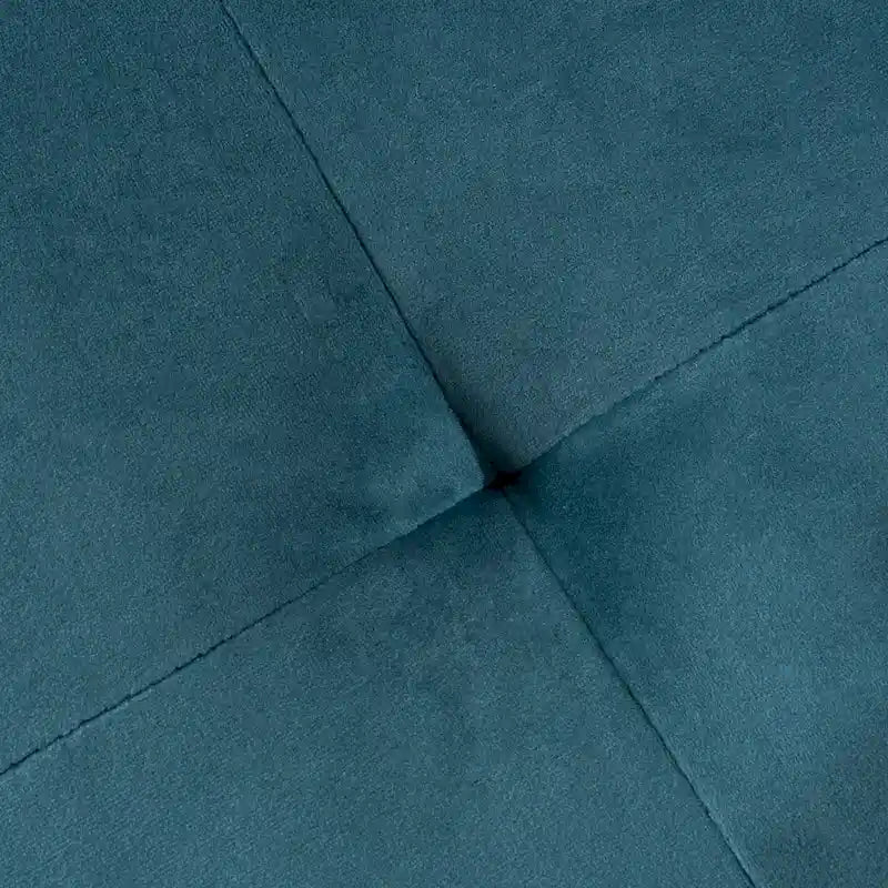 Pouffe en velours du milieu du siècle