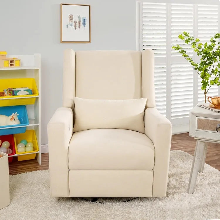 Fauteuil inclinable électrique de luxe avec fonction pivotante et planeur et support lombaire