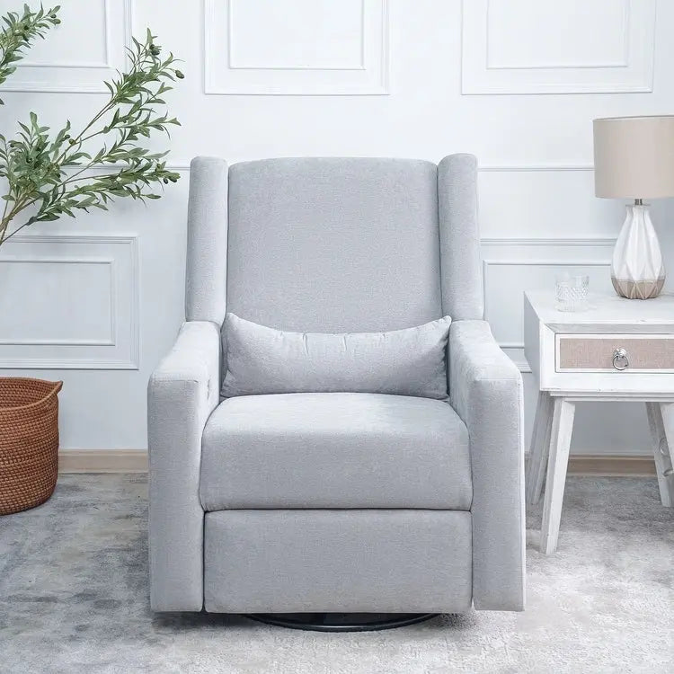 Fauteuil inclinable électrique de luxe avec fonction pivotante et planeur et support lombaire