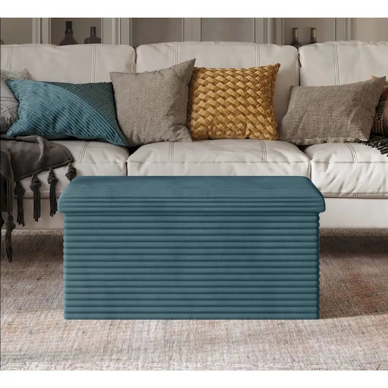 Banc de rangement pliant rembourré