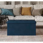 Banc de rangement pliant rembourré