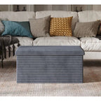 Banc de rangement pliant rembourré