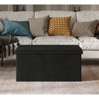 Banc de rangement pliant rembourré
