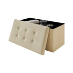 Banc de rangement pliant rembourré