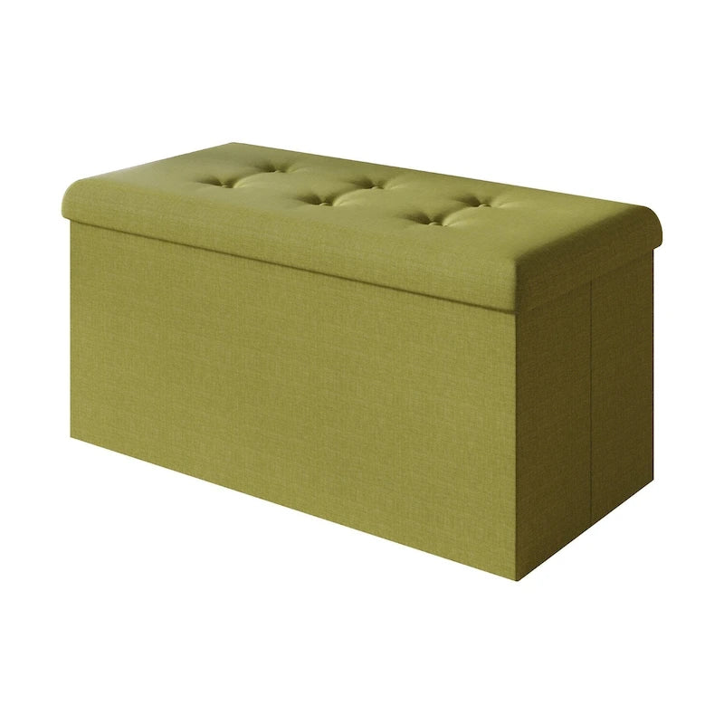Banc de rangement pliant rembourré