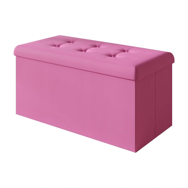 Banc de rangement pliant rembourré