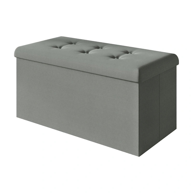 Banc de rangement pliant rembourré