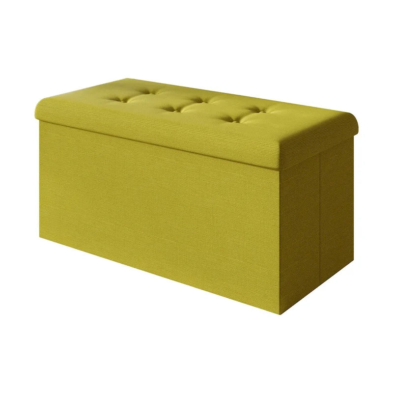 Banc de rangement pliant rembourré