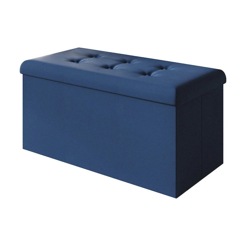 Banc de rangement pliant rembourré