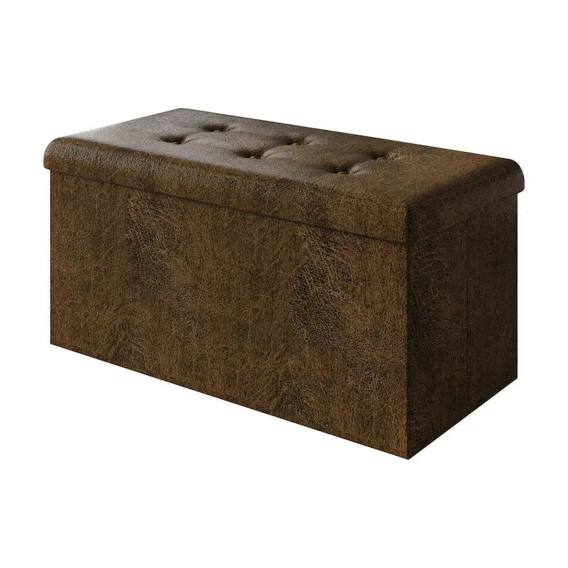 Banc de rangement pliant rembourré