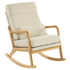 Fauteuil à bascule d'appoint rembourré à dossier haut de 99,9 cm