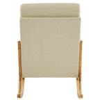 Fauteuil à bascule d'appoint rembourré à dossier haut de 99,9 cm
