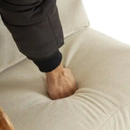Fauteuil à bascule d'appoint rembourré à dossier haut de 99,9 cm