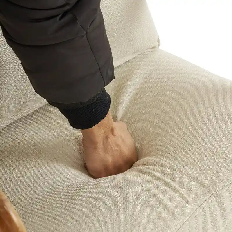 Fauteuil à bascule d'appoint rembourré à dossier haut de 99,9 cm