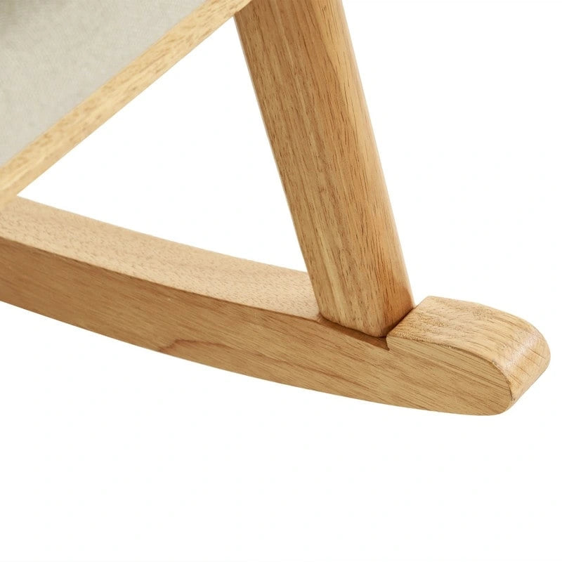 Fauteuil à bascule d'appoint rembourré à dossier haut de 99,9 cm