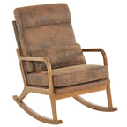 Fauteuil à bascule d'appoint rembourré à dossier haut de 99,9 cm
