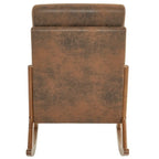 Fauteuil à bascule d'appoint rembourré à dossier haut de 99,9 cm