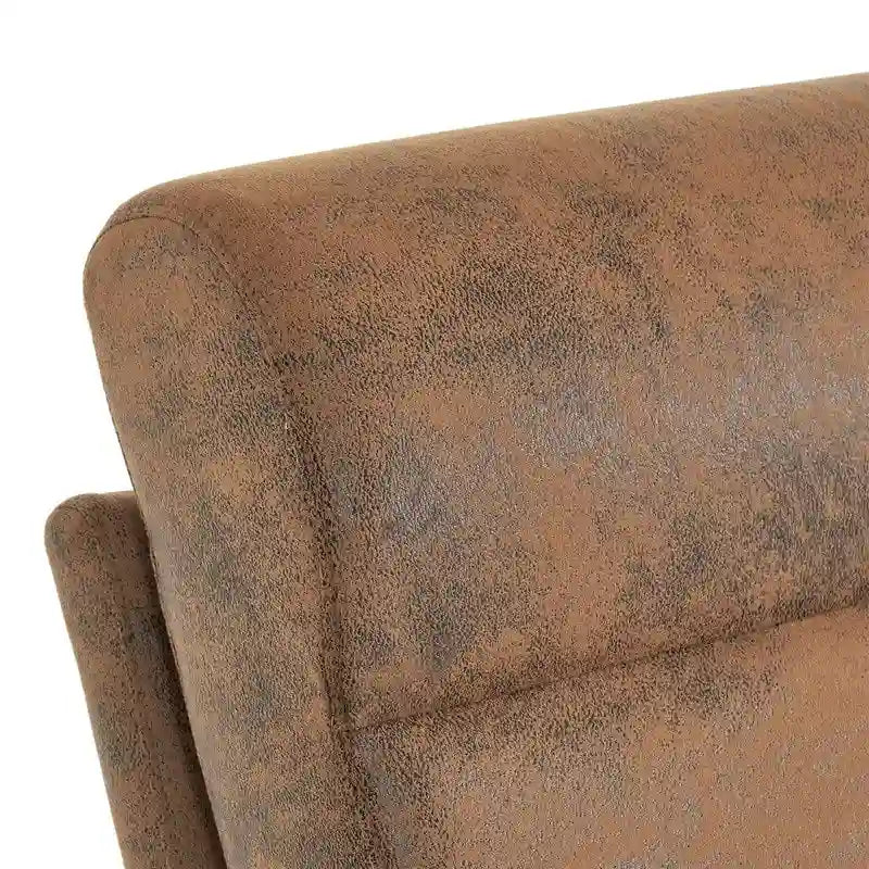 Fauteuil à bascule d'appoint rembourré à dossier haut de 99,9 cm