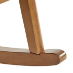 Fauteuil à bascule d'appoint rembourré à dossier haut de 99,9 cm