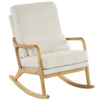 Fauteuil à bascule d'appoint rembourré à dossier haut de 99,9 cm