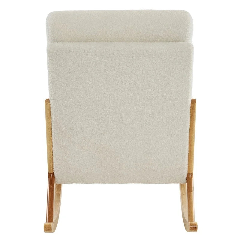 Fauteuil à bascule d'appoint rembourré à dossier haut de 99,9 cm