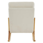 Fauteuil à bascule d'appoint rembourré à dossier haut de 99,9 cm