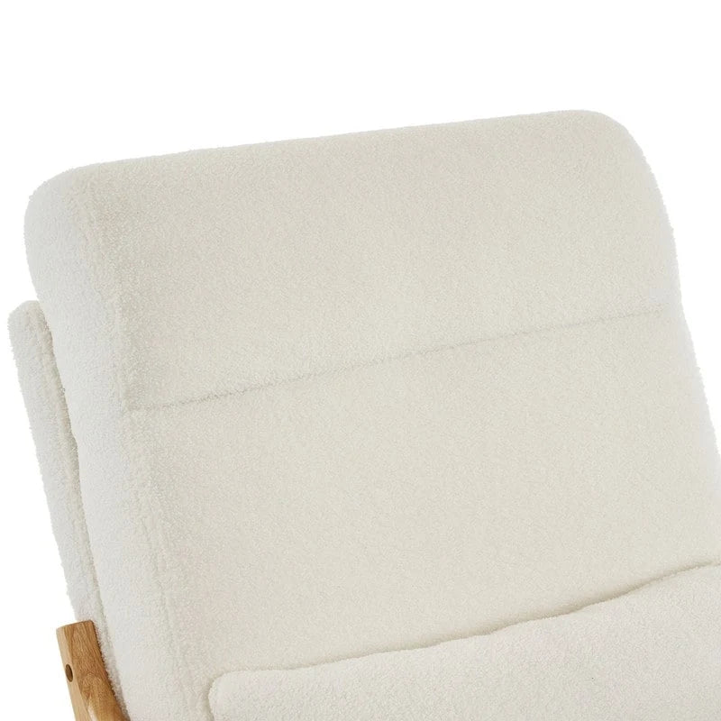 Fauteuil à bascule d'appoint rembourré à dossier haut de 99,9 cm