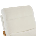 Fauteuil à bascule d'appoint rembourré à dossier haut de 99,9 cm