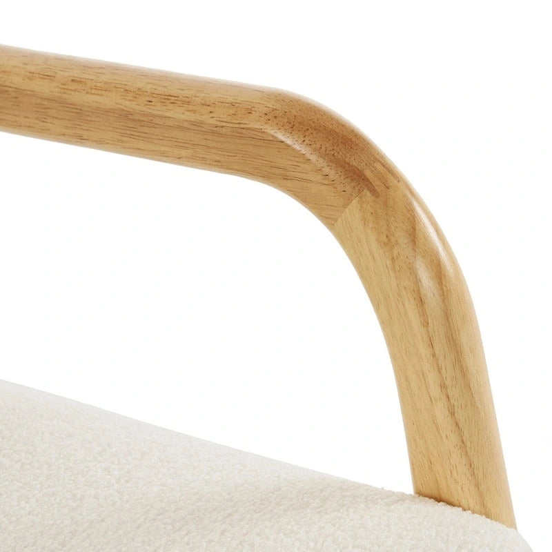 Fauteuil à bascule d'appoint rembourré à dossier haut de 99,9 cm