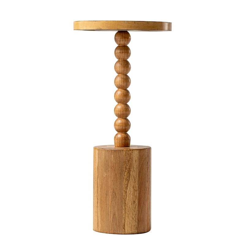 Table d'appoint ronde moderne en bois sur pied