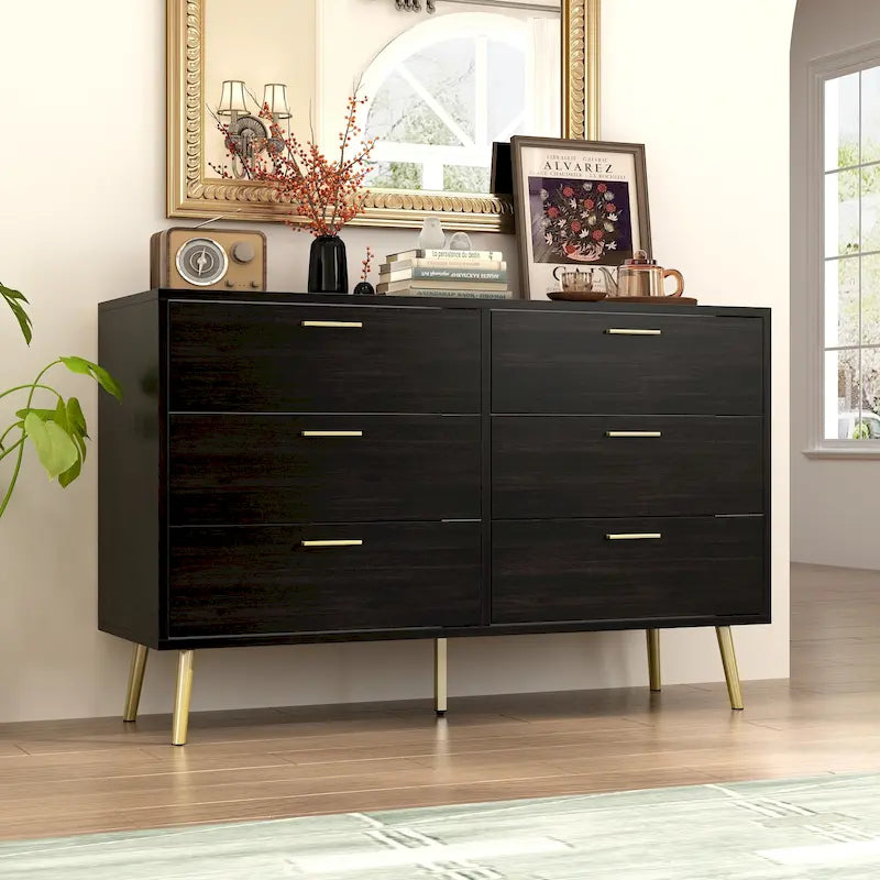 Commode double moderne à 6 tiroirs