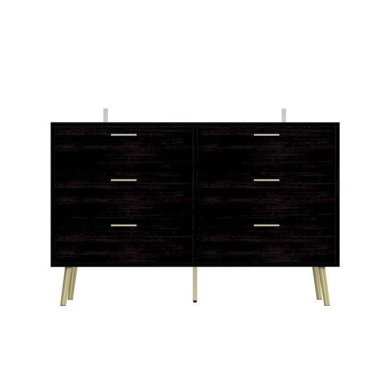 Commode double moderne à 6 tiroirs