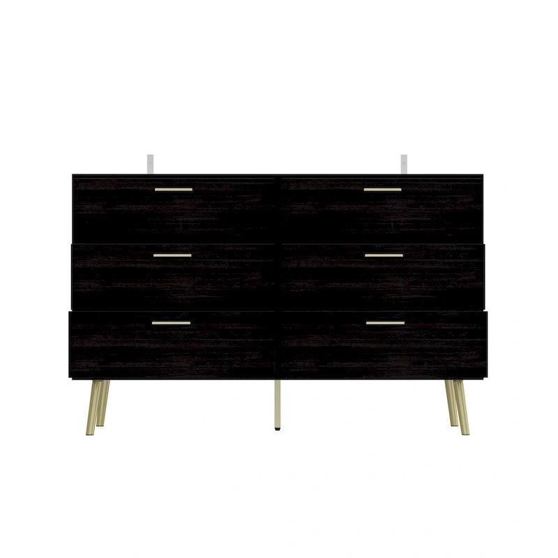 Commode double moderne à 6 tiroirs