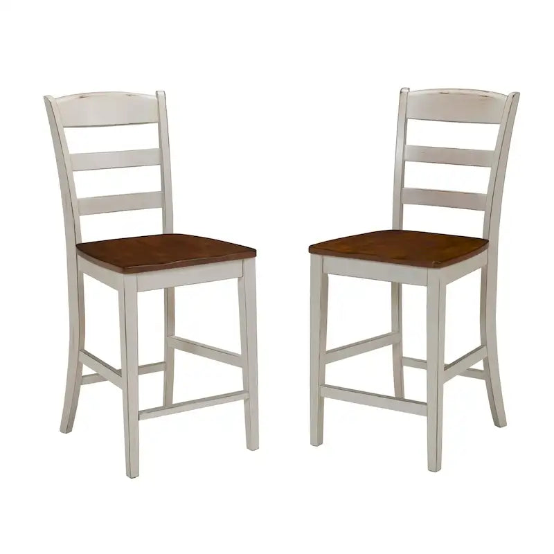 Îlot de cuisine en bois blanc cassé avec plateau à abattant – 48x25x36 po