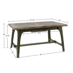 Table à manger extensible grise