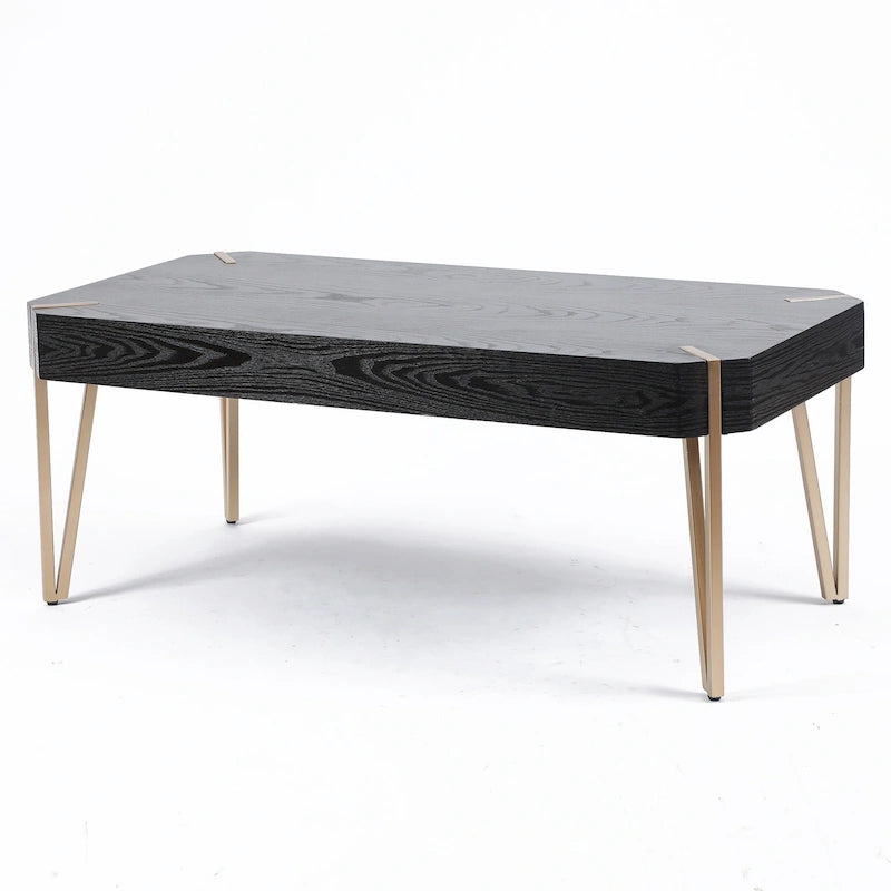Table basse en bois et métal – 46,13 po l.
