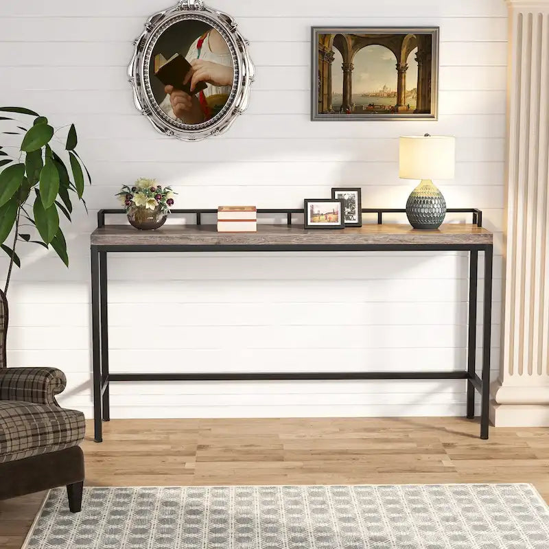 Console étroite extra longue de 70,9 po