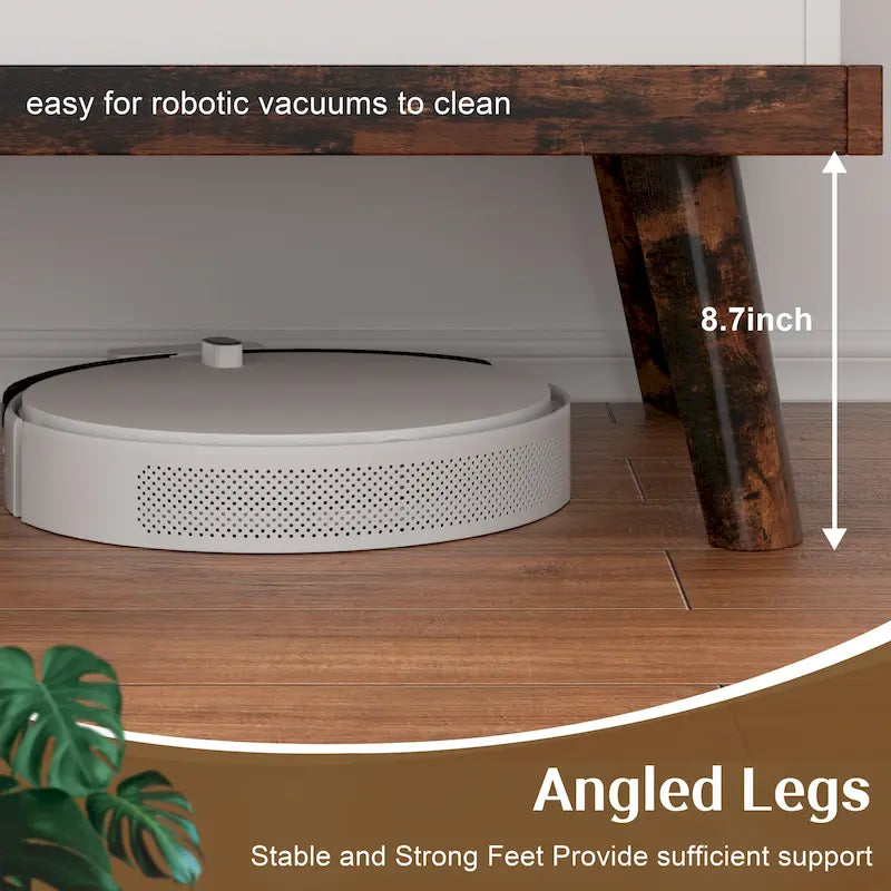 Table basse en bois avec compartiment de rangement caché