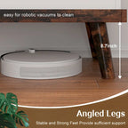 Table basse en bois avec compartiment de rangement caché