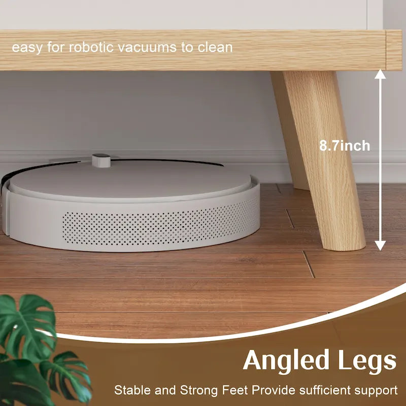 Table basse en bois avec compartiment de rangement caché