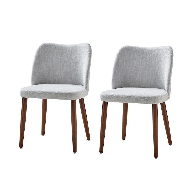 Chaise de salle à manger en bois massif rembourrée