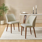 Chaise de salle à manger en bois massif rembourrée