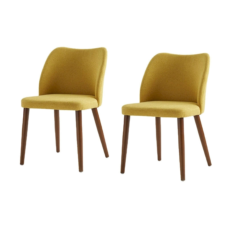 Chaise de salle à manger en bois massif rembourrée