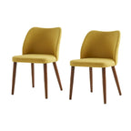 Chaise de salle à manger en bois massif rembourrée