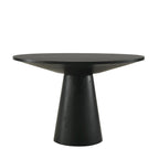 Table à manger ronde sur pied contemporaine avec 4 chaises