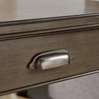 Table d'appoint en bois massif de 20 po avec étagère et tiroir