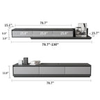 Meuble TV moderne extensible de 300 cm avec 3 tiroirs