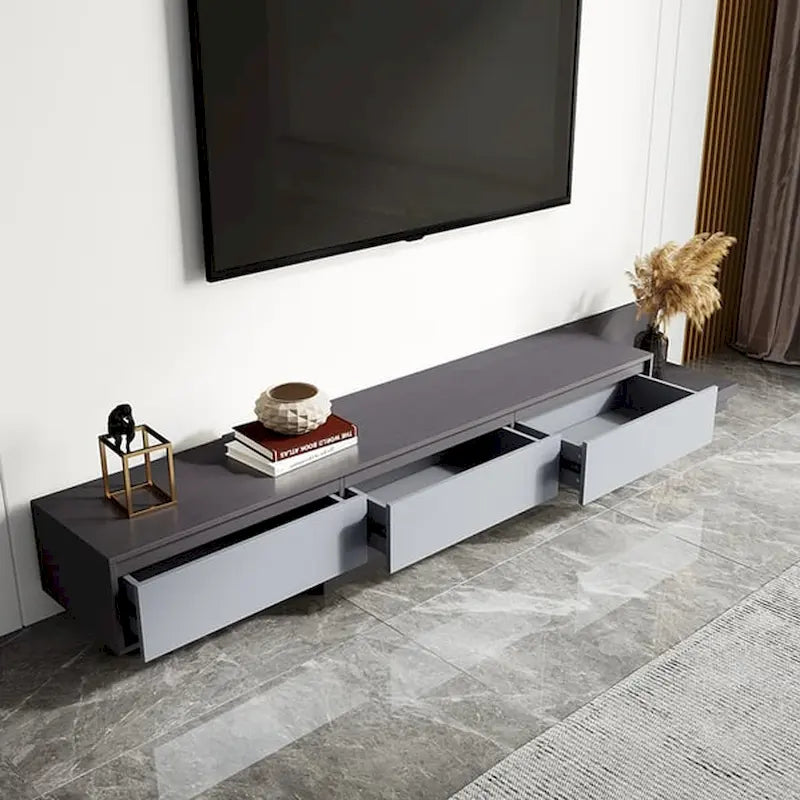 Meuble TV moderne extensible de 300 cm avec 3 tiroirs