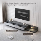 Meuble TV moderne extensible de 300 cm avec 3 tiroirs